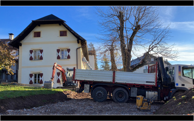 Die Baustellenzufahrt funktioniert einwandfrei. 2022-11-08_08-45-42